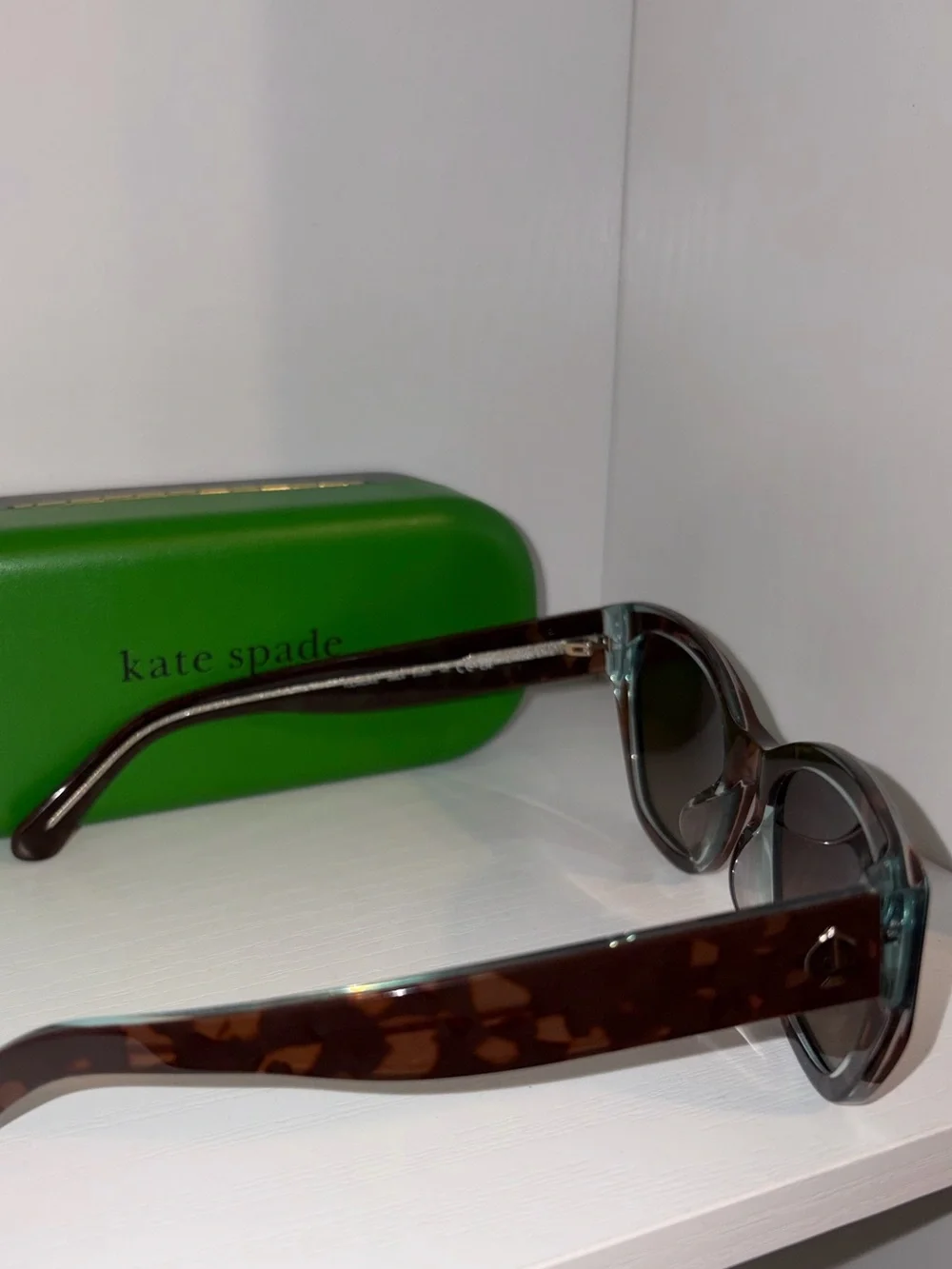 kate spade tortoiseshell brown cat-eye sunglasses